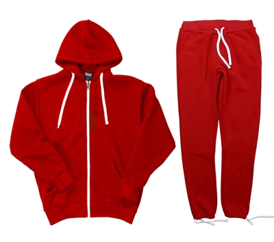 Solid Color Sweatsuit Set